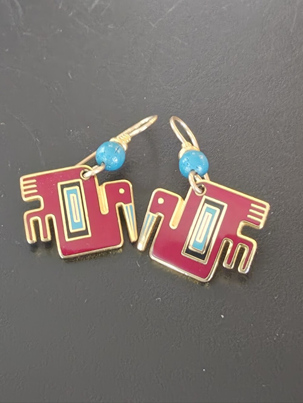 Laurel Burch Pelican Pierced Earrings